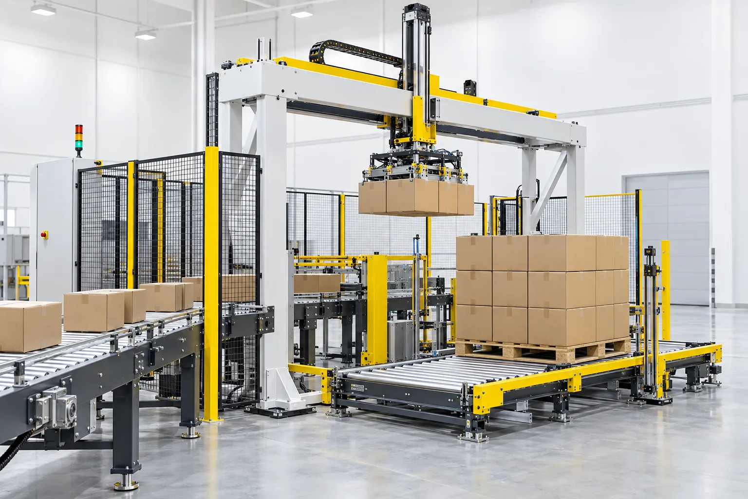Automatic gantry palletizer